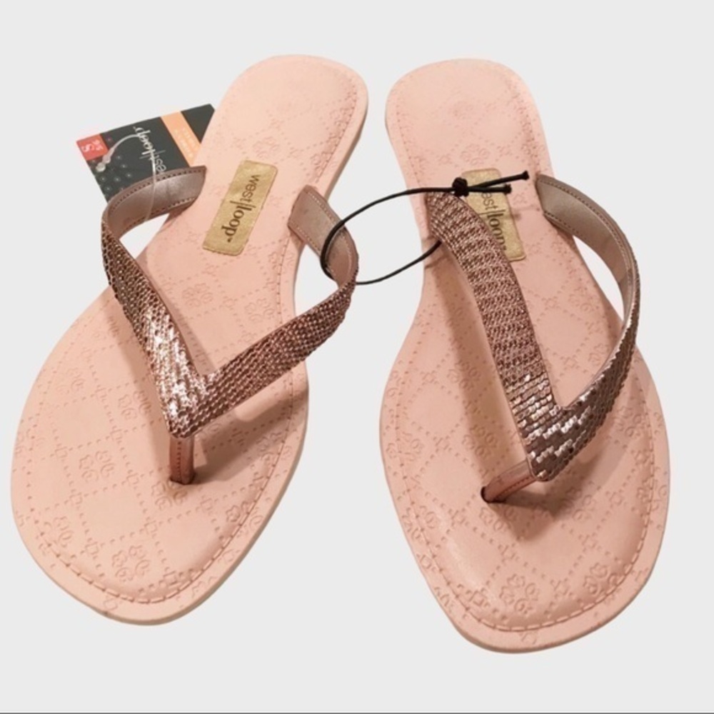 NEW Westloop old rose strappy Small 5/6 sandals